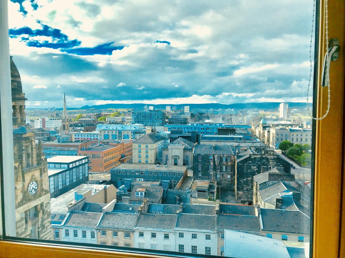 Glasgow Central Station Skyline Apartment With Parking Exterior foto